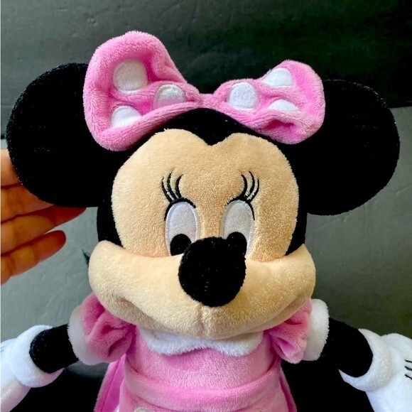 Disney Parks Minnie Mouse 16" Pink Polka Plush Animal Toy By Just Play LLC - Picture 9 of 11